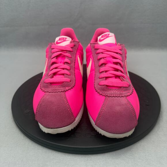 Nike Classic Cortez “Pink Blast” Women’s 9 Nylon Sneakers 749864-610 - Picture 4 of 9